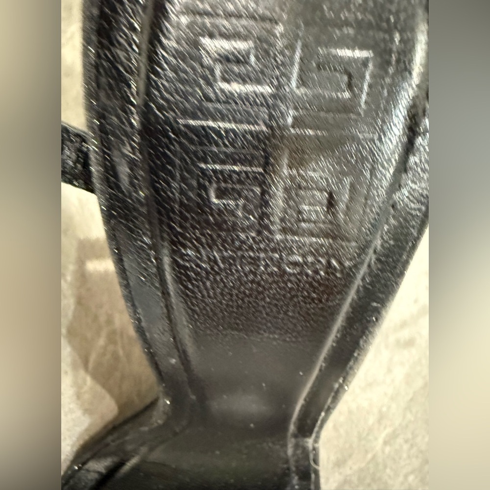 Givenchy Black and Silver G-Cube Ankle Strap Sandals size 37.5 - Picture 9 of 10